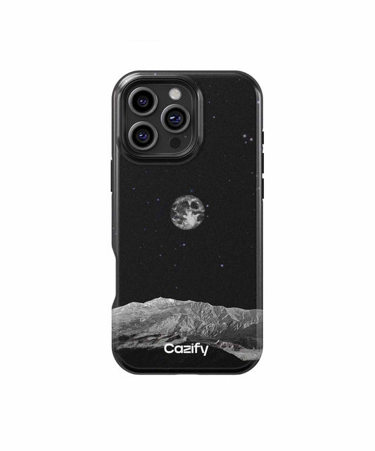Luminous Moon Over Silvery Mountains iPhone case Case Cazify - Delivery Canada