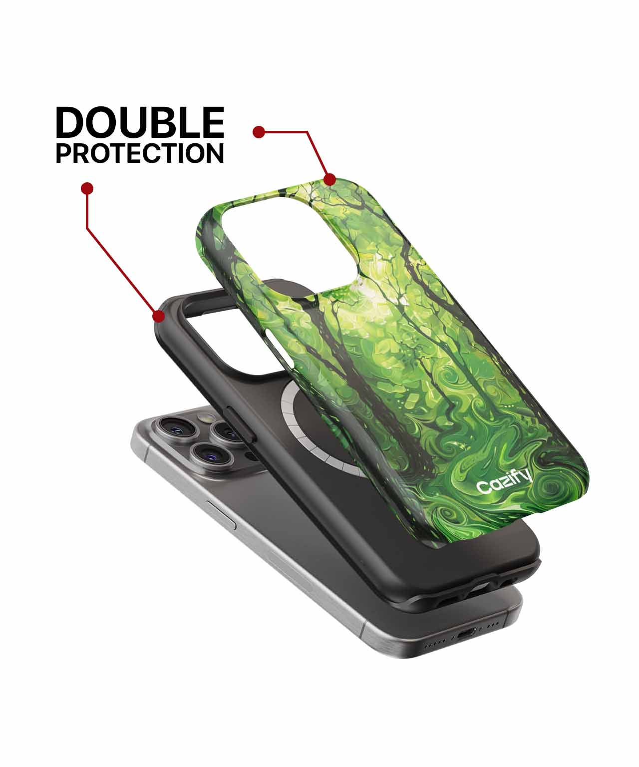 Lush Green Forest Dance iPhone case Case Cazify - Delivery Canada