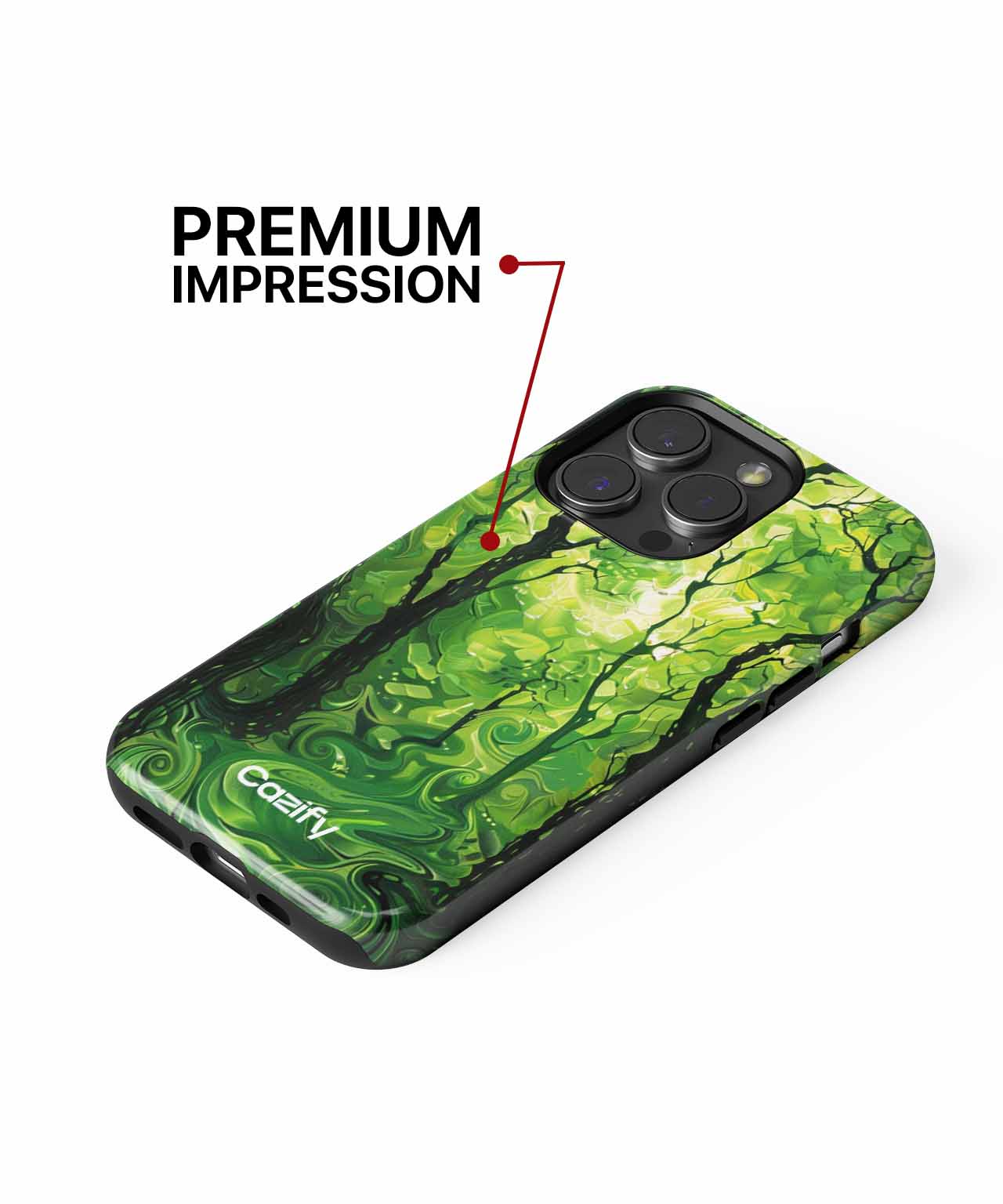 Lush Green Forest Dance iPhone case Case Cazify - Delivery Canada