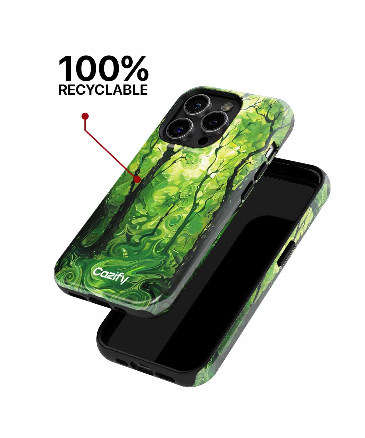 Lush Green Forest Dance iPhone case Case Cazify - Delivery Canada