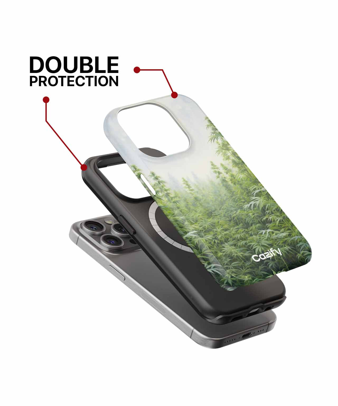 Lush Green Garden of Giggles iPhone case Case Cazify - Delivery Canada