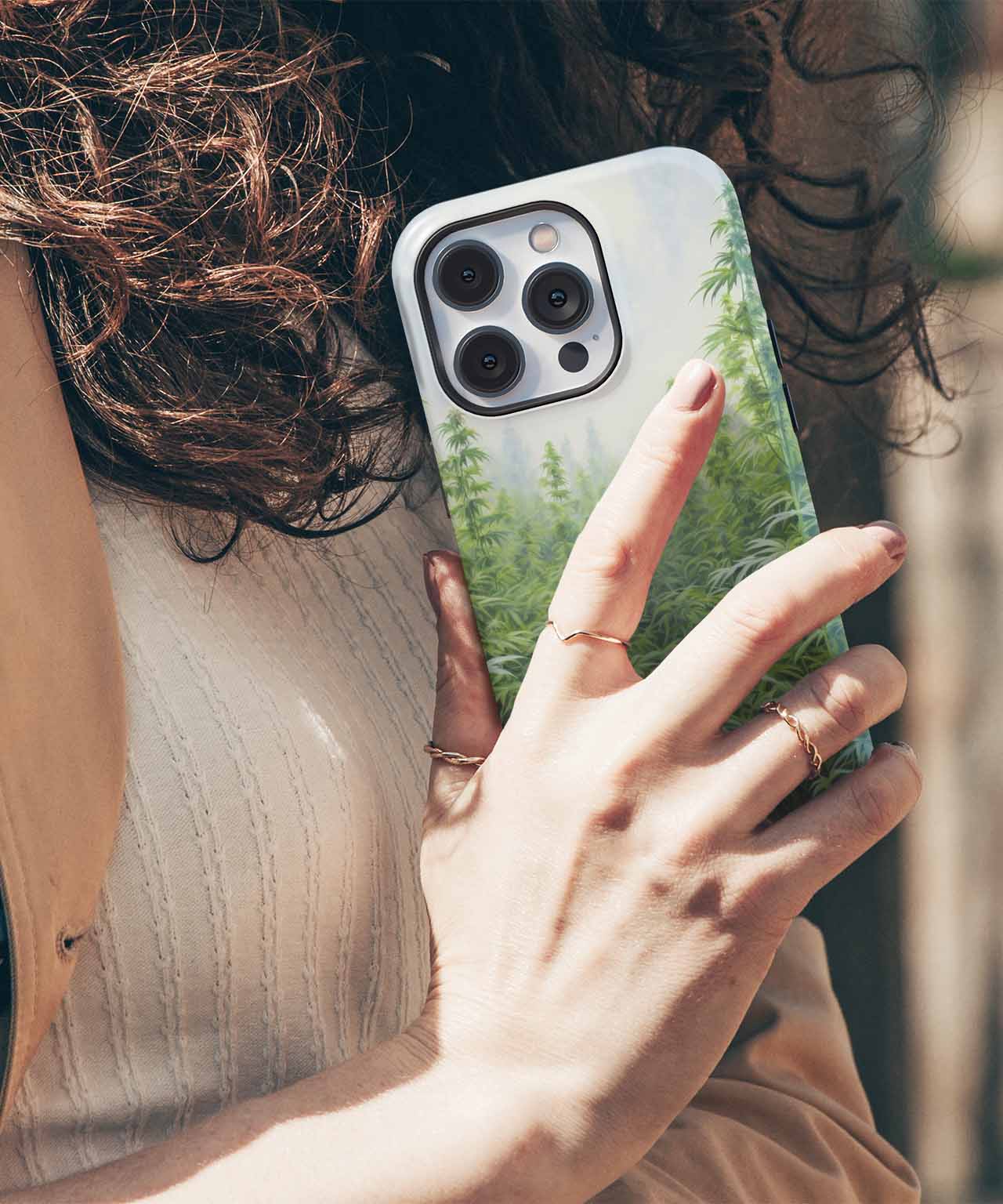 Lush Green Garden of Giggles iPhone case Case Cazify - Delivery Canada