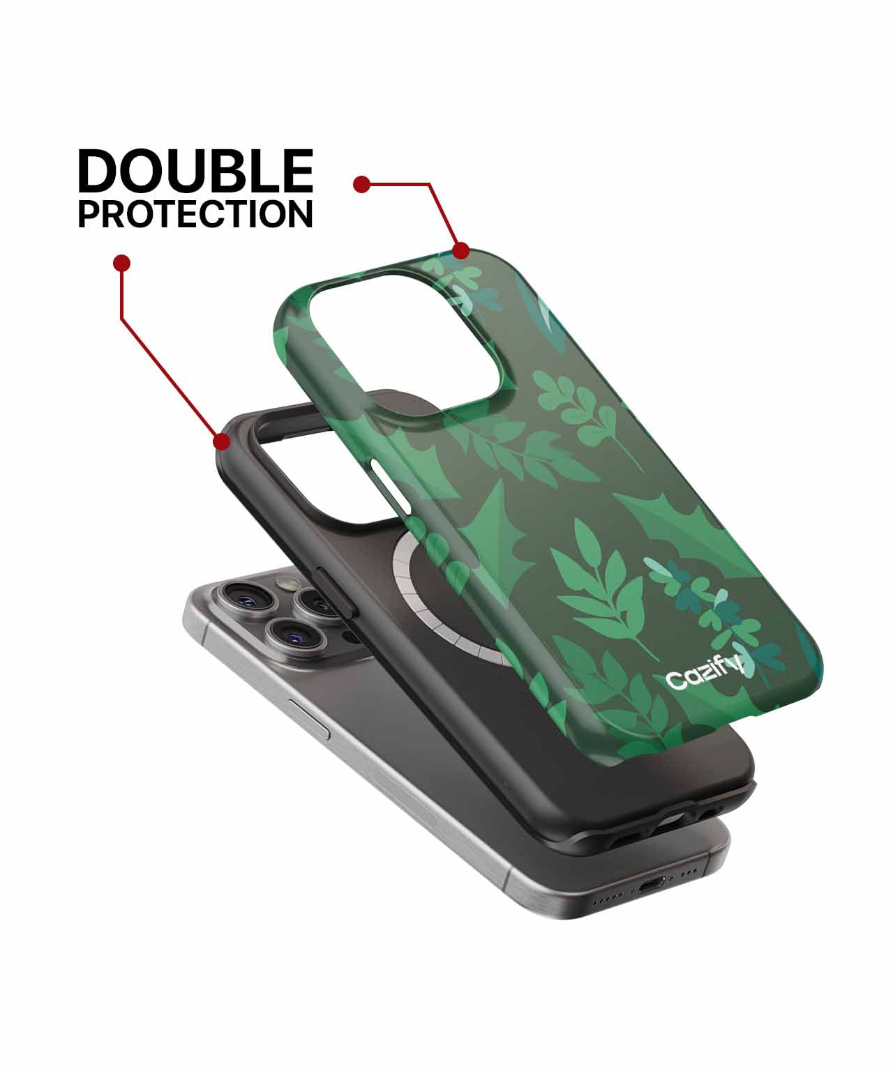 Lush Leafy Wonderland of Greens iPhone case Case Cazify - Delivery Canada