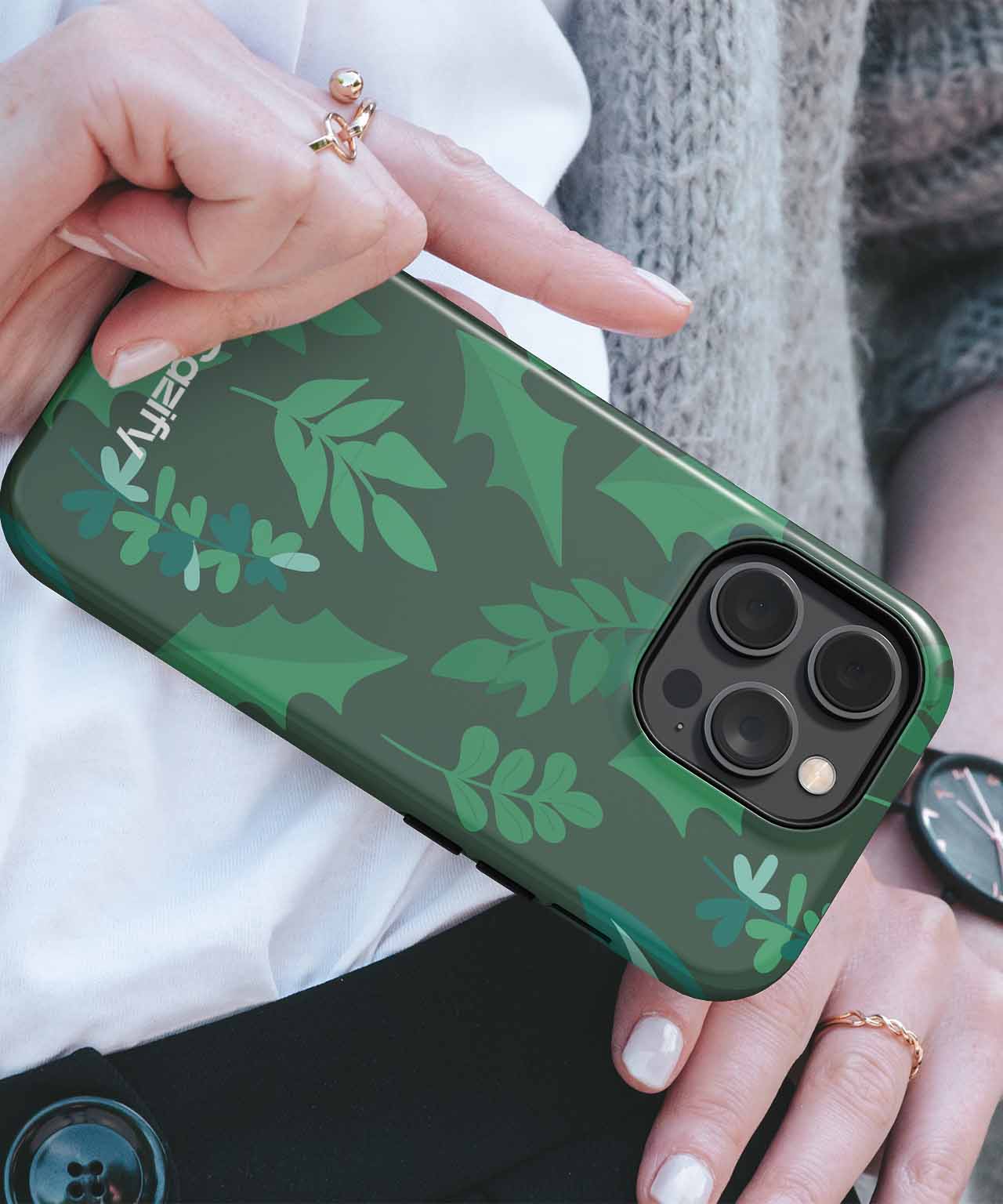 Lush Leafy Wonderland of Greens iPhone case Case Cazify - Delivery Canada