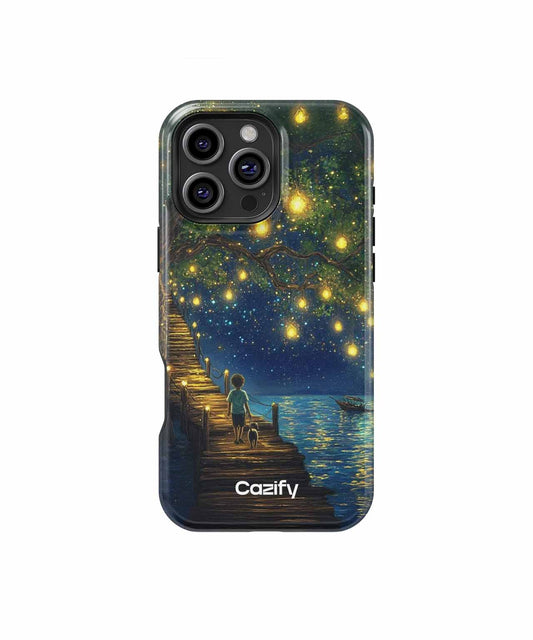 Magical Evening Stroll Under Fairy Lights iPhone case Case Cazify - Delivery Canada