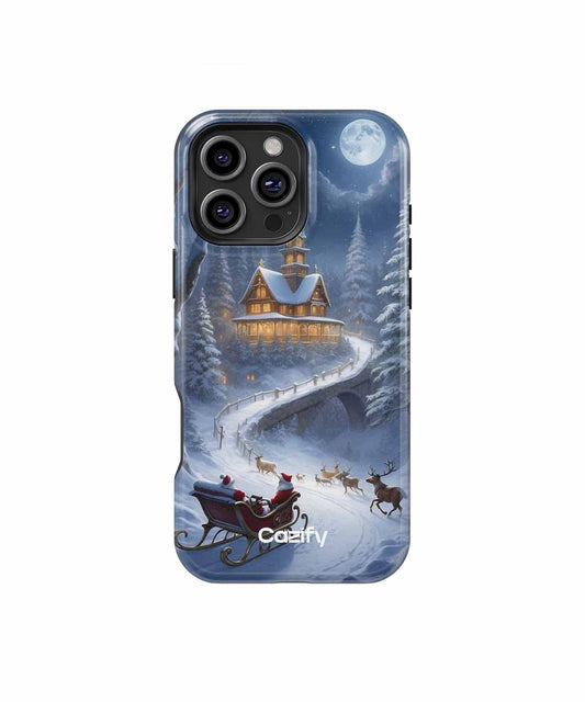 Magical Winter Wonderland Sleigh Ride iPhone case Case Cazify - Delivery Canada