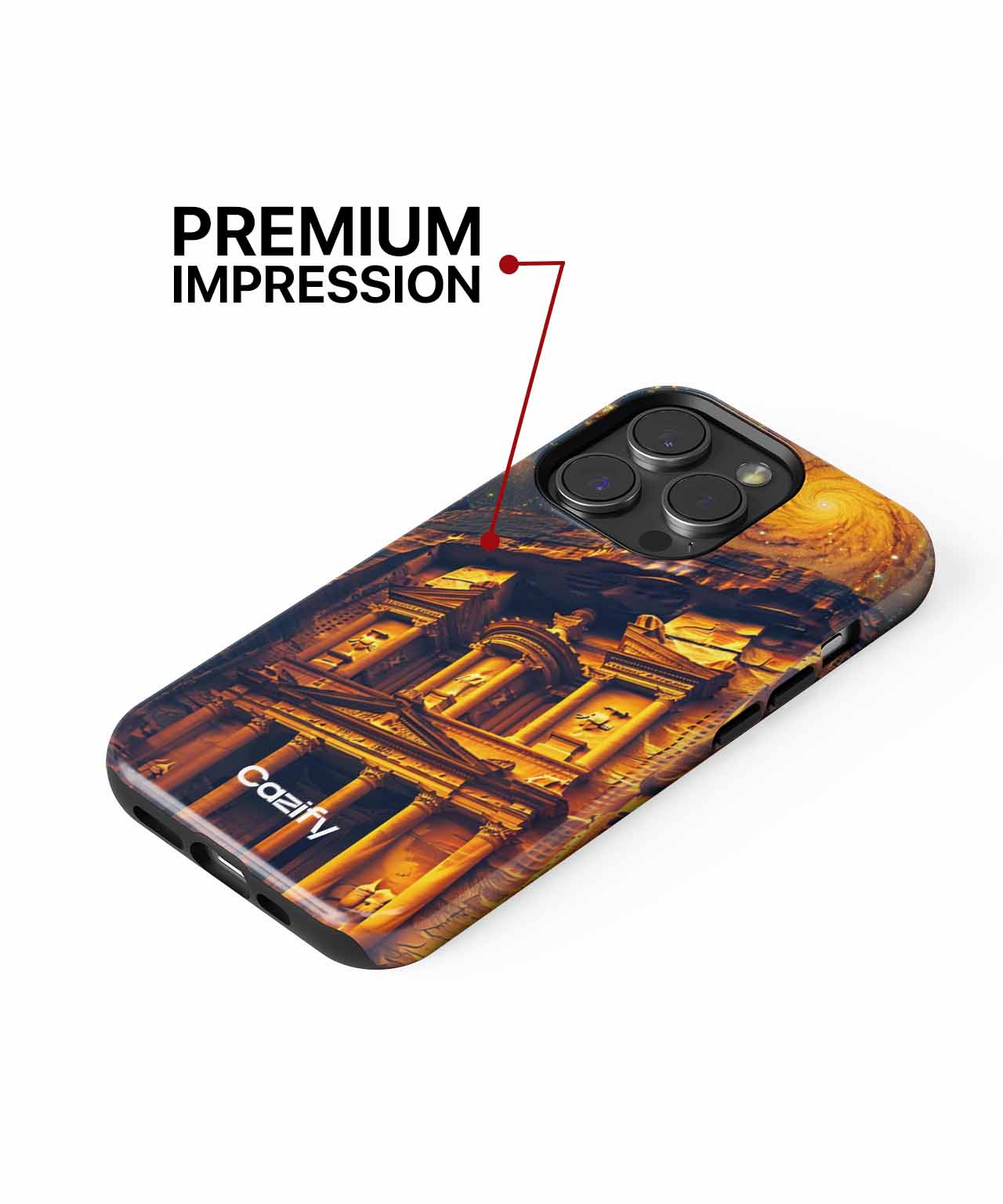 Majestic Ancient City Meets Cosmic Wonder iPhone case Case Cazify - Delivery Canada