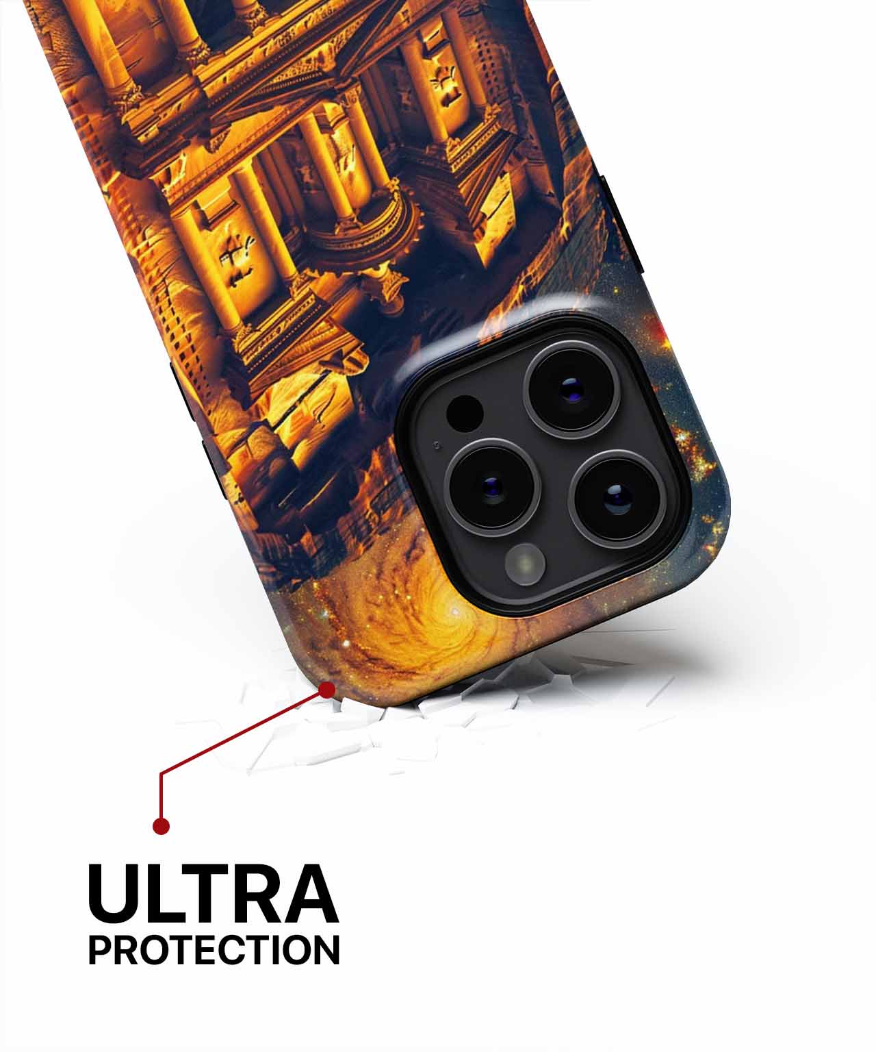 Majestic Ancient City Meets Cosmic Wonder iPhone case Case Cazify - Delivery Canada