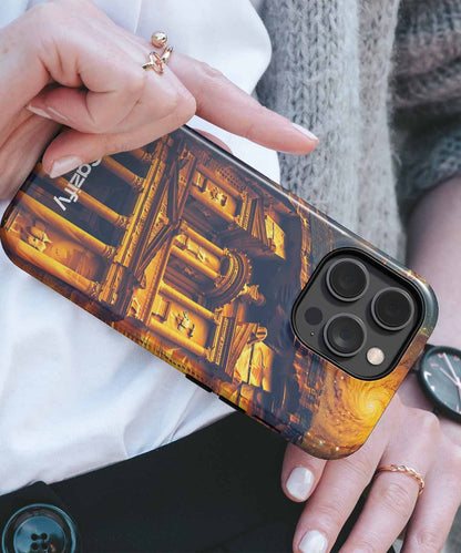 Majestic Ancient City Meets Cosmic Wonder iPhone case Case Cazify - Delivery Canada