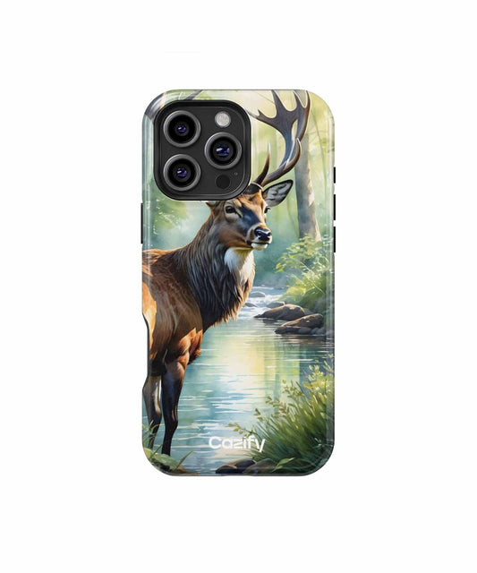 Majestic Antlered Stag Bathing in Sunlight iPhone case Case Cazify - Delivery Canada