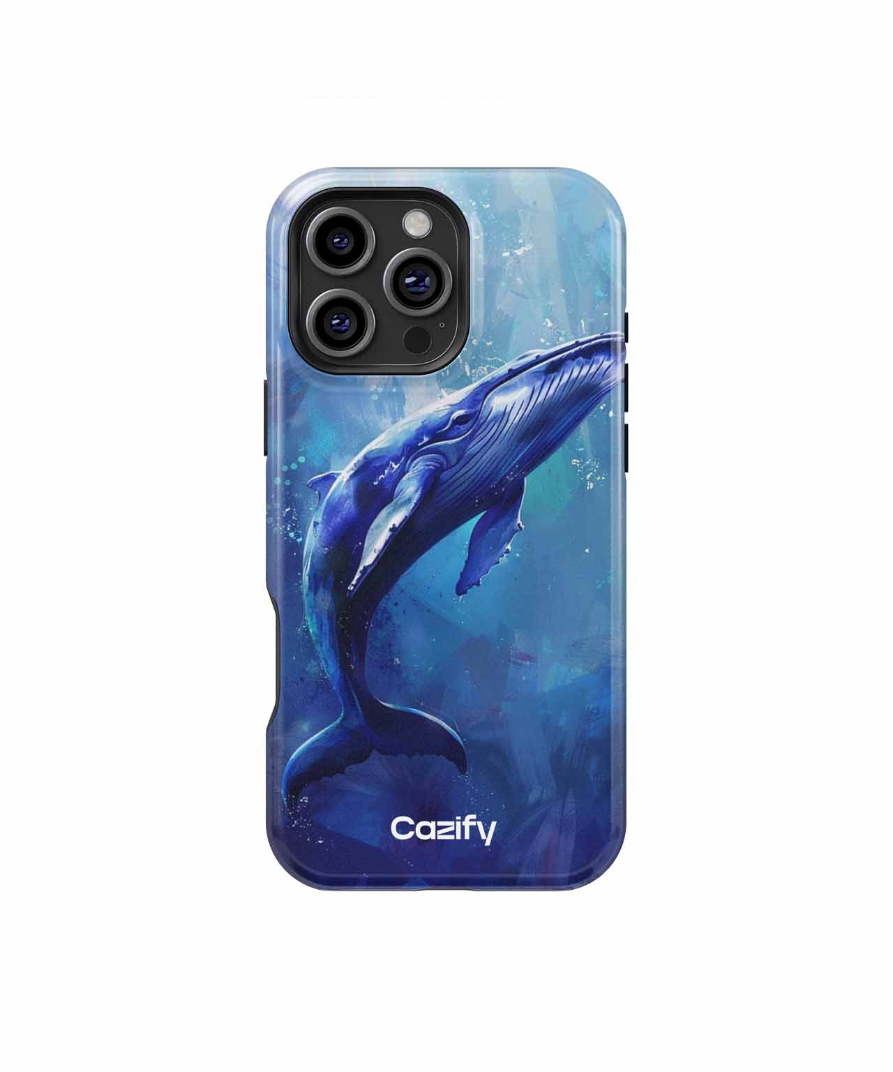 Majestic Blue Whale Swimming Above iPhone case Case Cazify - Delivery Canada