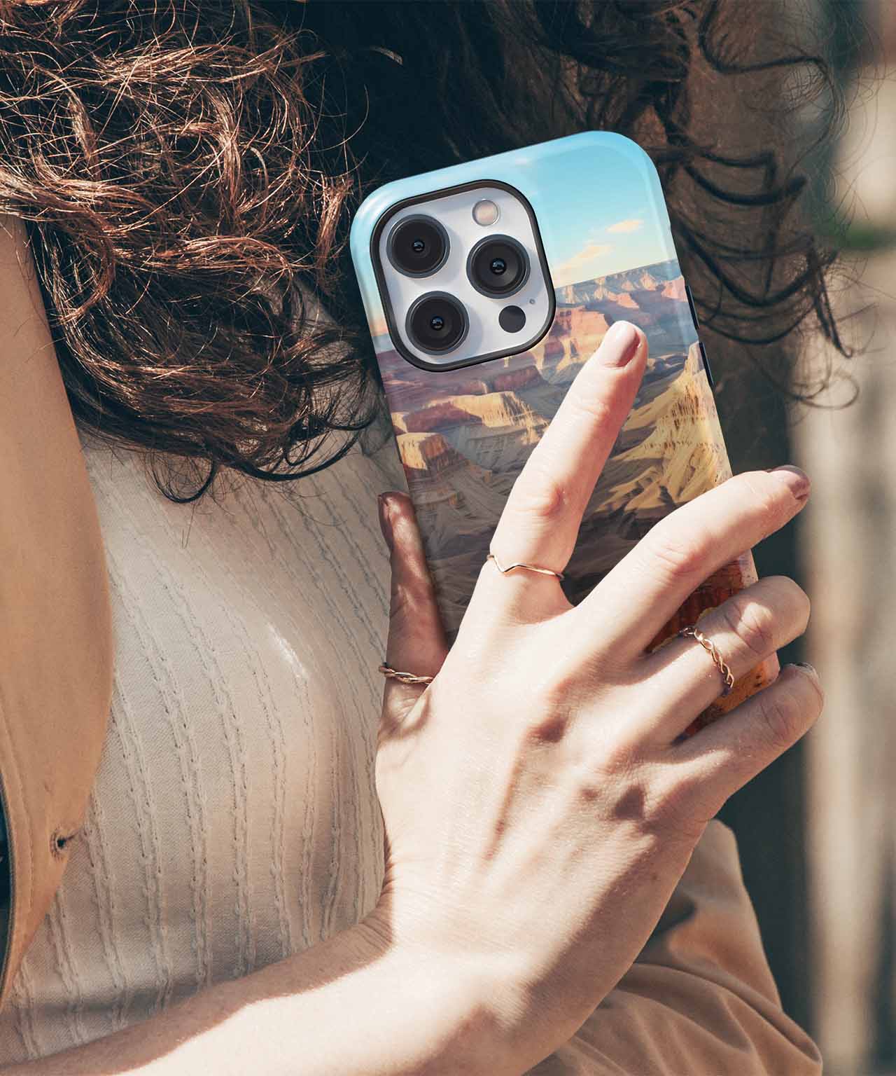 Majestic Canyon Views with Serene Waters iPhone case Case Cazify - Delivery Canada