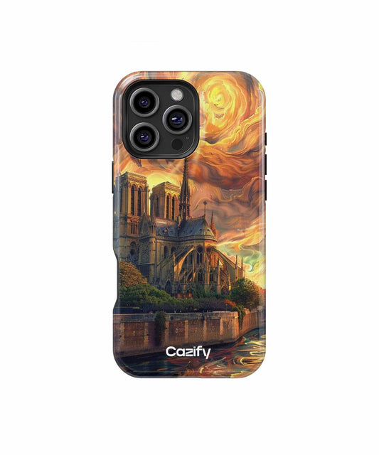 Majestic Cathedral Under Fiery Skies iPhone case Case Cazify - Delivery Canada