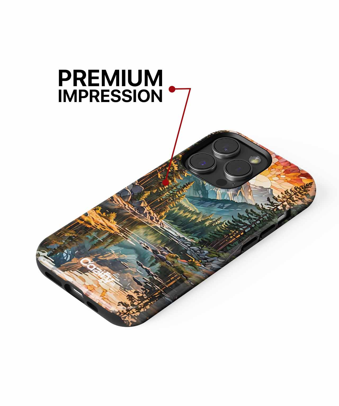 Majestic Colorful Mountain Reflection iPhone case Case Cazify - Delivery Canada