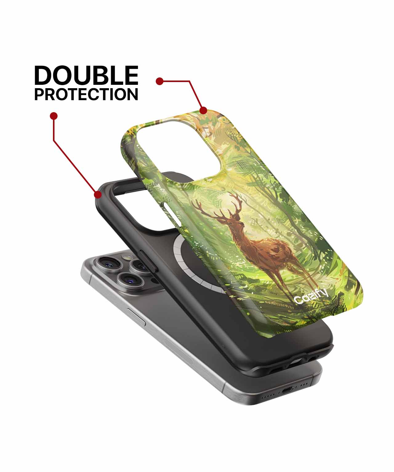 Majestic Deer in Sunlit Forest iPhone case Case Cazify - Delivery Canada