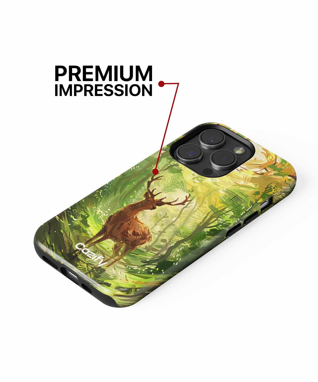Majestic Deer in Sunlit Forest iPhone case Case Cazify - Delivery Canada