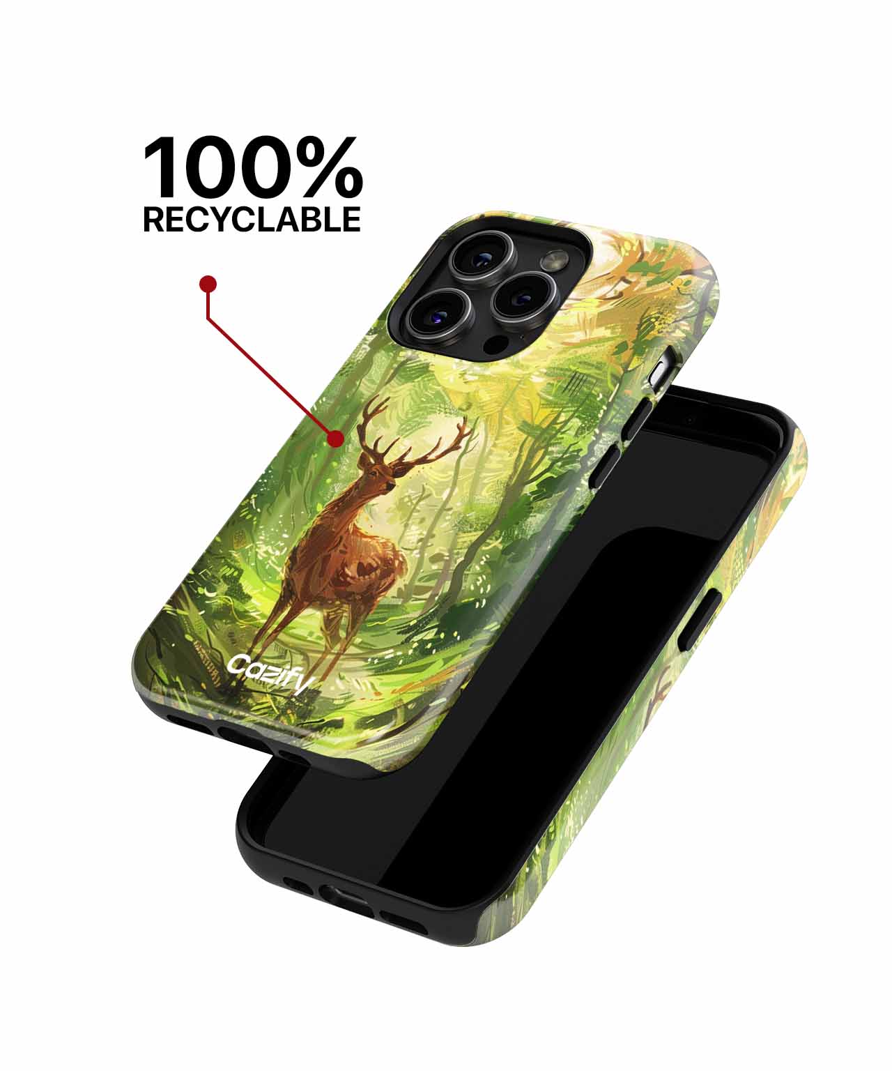 Majestic Deer in Sunlit Forest iPhone case Case Cazify - Delivery Canada