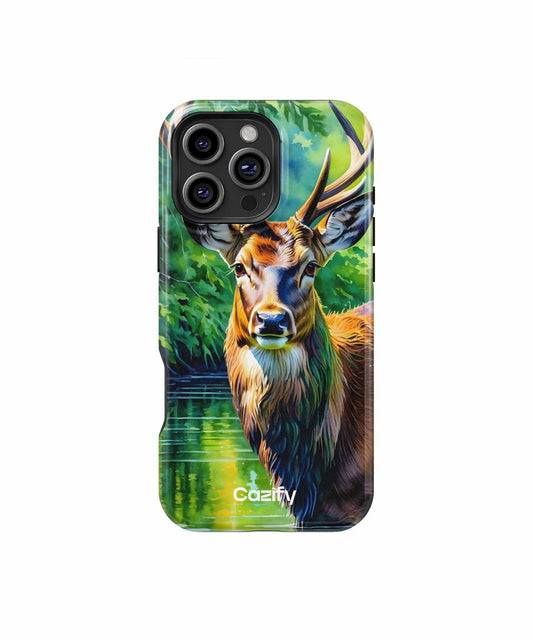 Majestic deer pausing for a selfie iPhone case Case Cazify - Delivery Canada