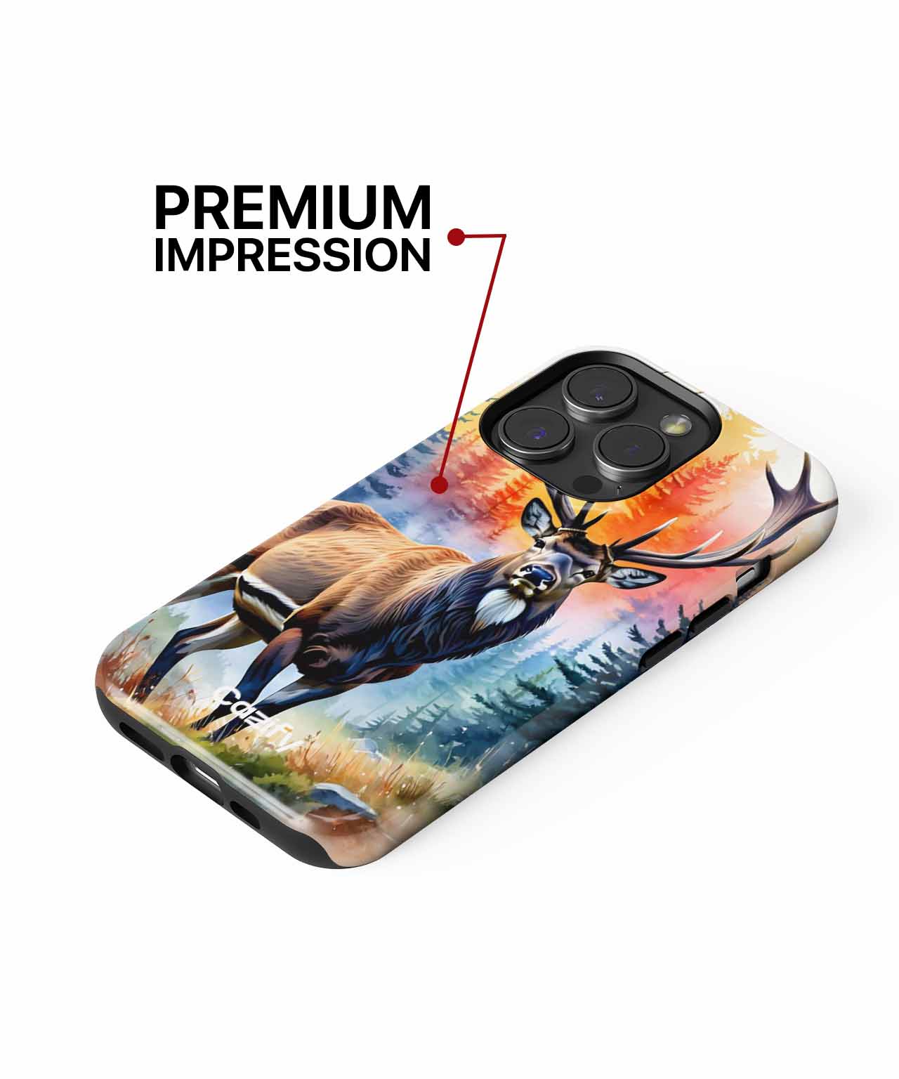 Majestic Forest King in Vibrant Colors iPhone case Case Cazify - Delivery Canada