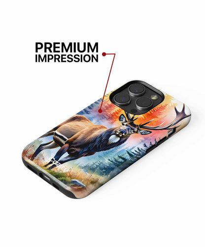 Majestic Forest King in Vibrant Colors iPhone case Case Cazify - Delivery Canada