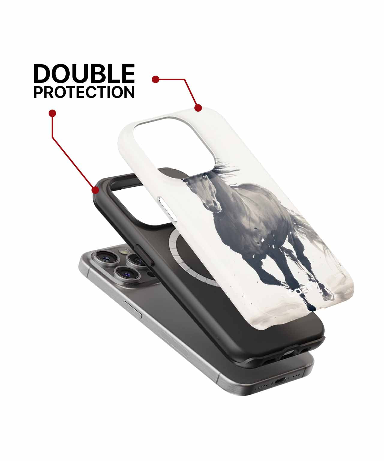 Majestic Galloping Horse in Motion iPhone case Case Cazify - Delivery Canada