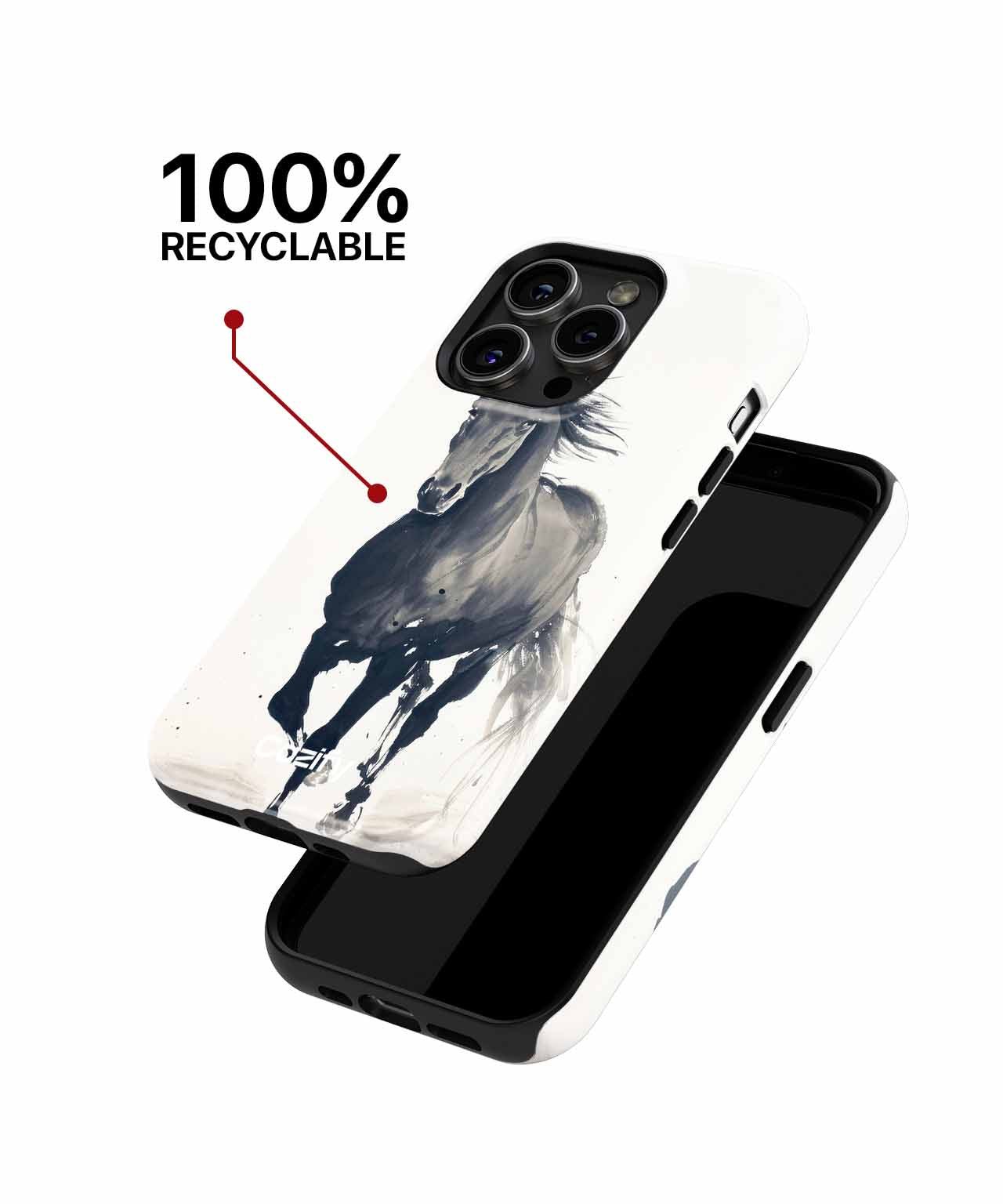 Majestic Galloping Horse in Motion iPhone case Case Cazify - Delivery Canada