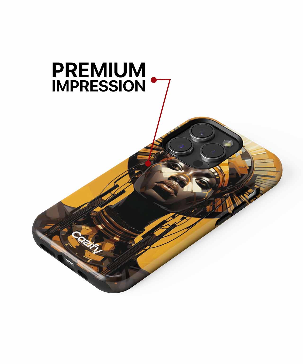 Majestic Golden Goddess with Regal Style iPhone case Case Cazify - Delivery Canada