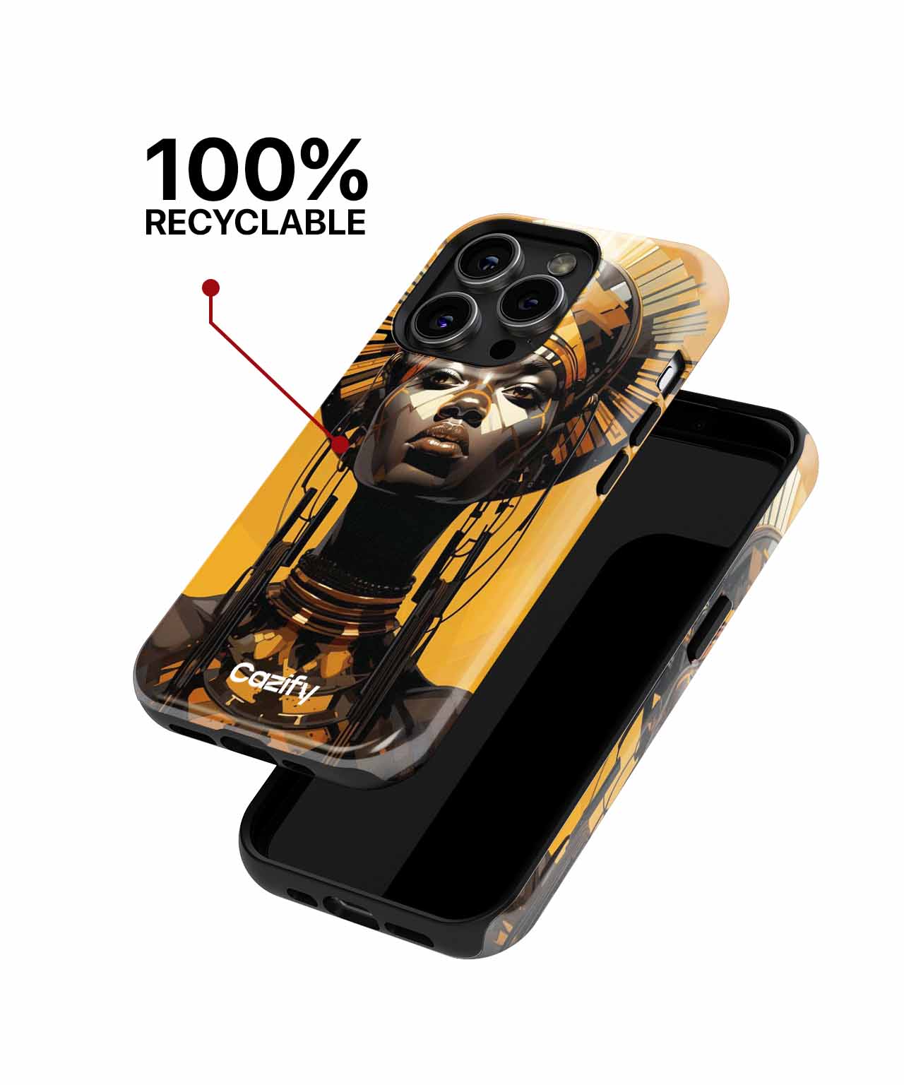 Majestic Golden Goddess with Regal Style iPhone case Case Cazify - Delivery Canada