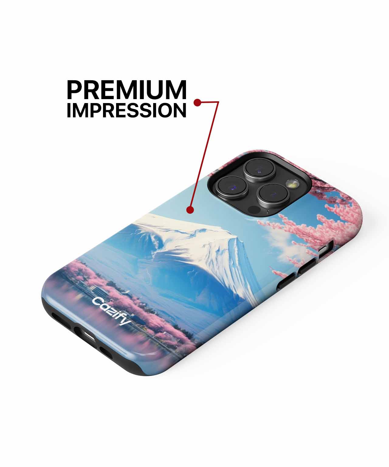 Majestic Mount Fuji Surrounded by Blossoms iPhone case Case Cazify - Delivery Canada