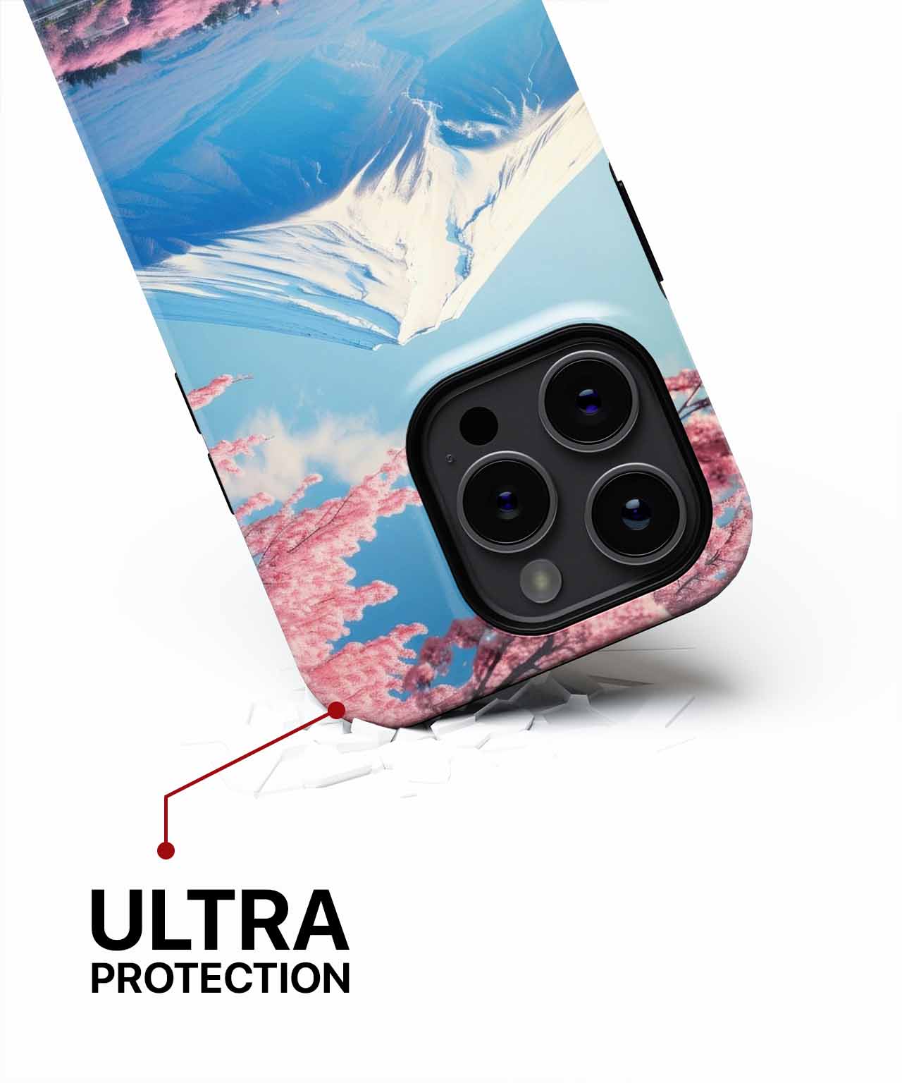 Majestic Mount Fuji Surrounded by Blossoms iPhone case Case Cazify - Delivery Canada