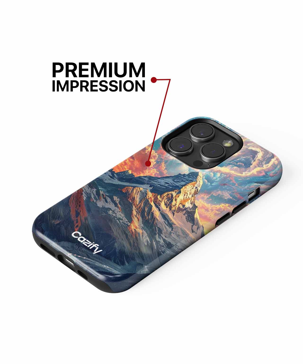 Majestic Mountain Sky Dance iPhone case Case Cazify - Delivery Canada