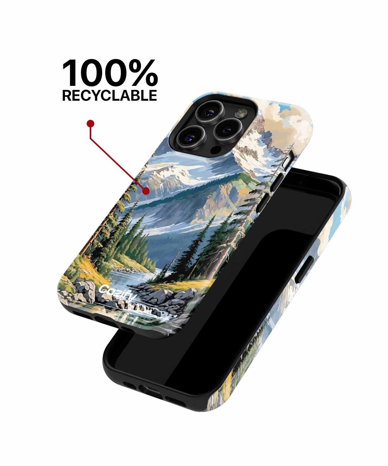 Majestic Mountain Stream Adventure iPhone case Case Cazify - Delivery Canada