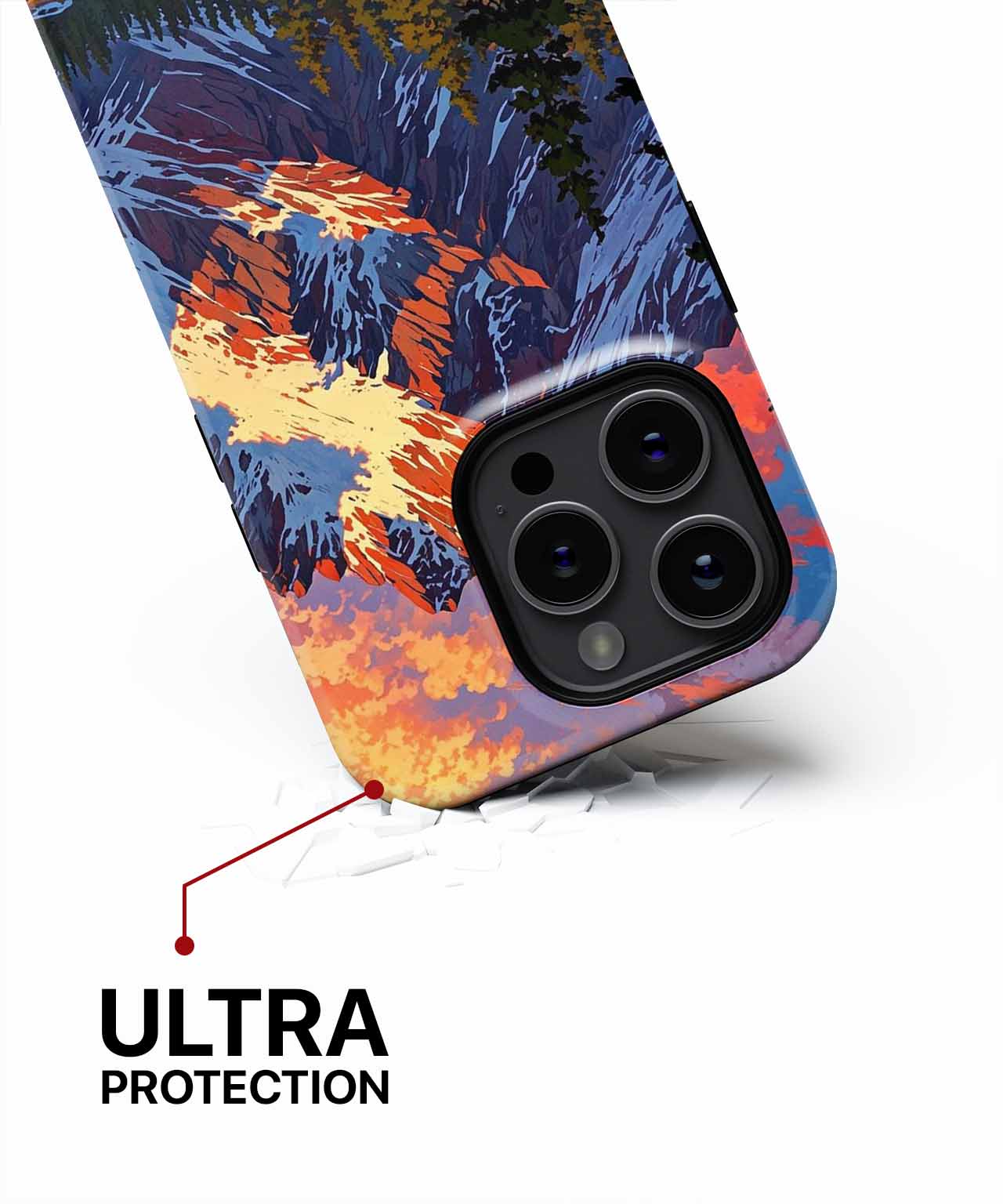 Majestic mountains adorned with sunset colors iPhone case Case Cazify - Delivery Canada