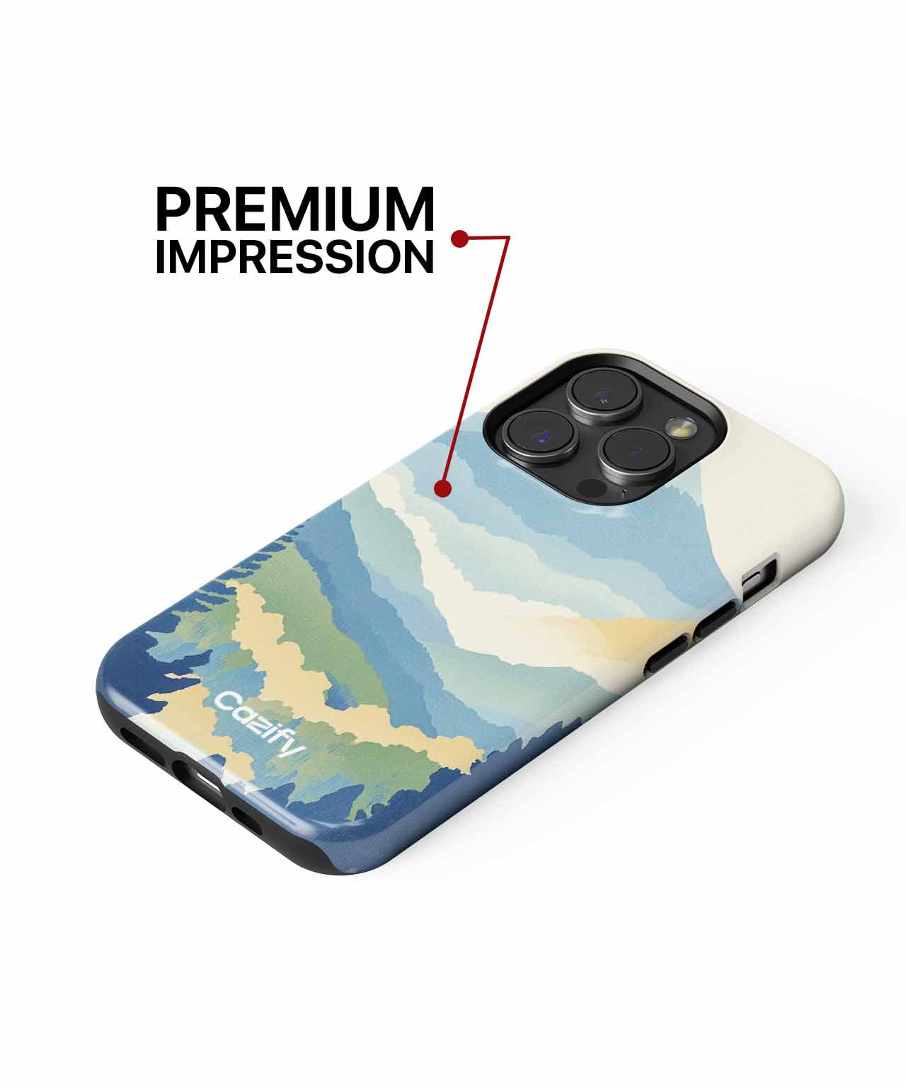 Majestic Mountains Embracing Clouds iPhone case Case Cazify - Delivery Canada