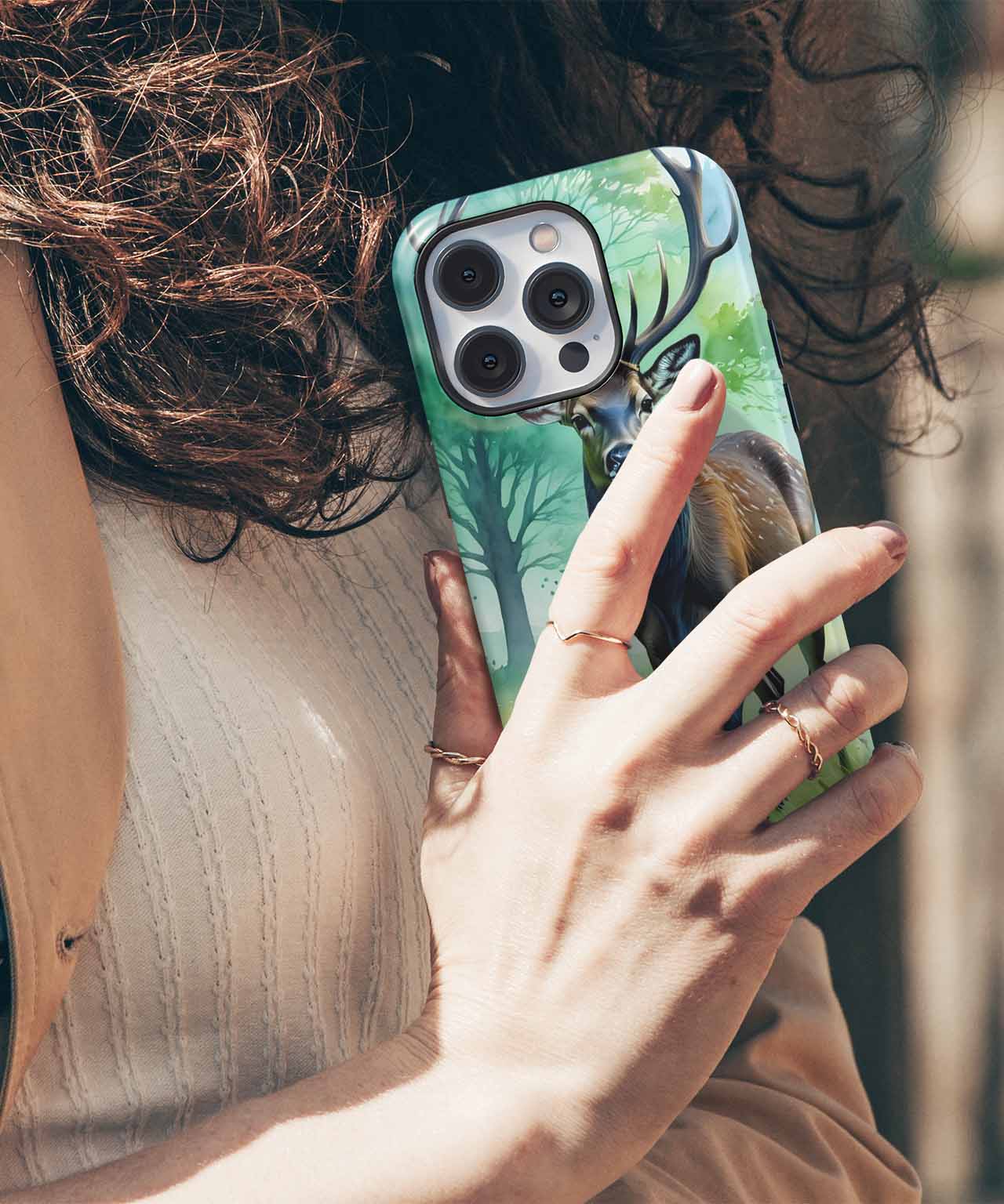 Majestic Stag Posing in Nature iPhone case Case Cazify - Delivery Canada