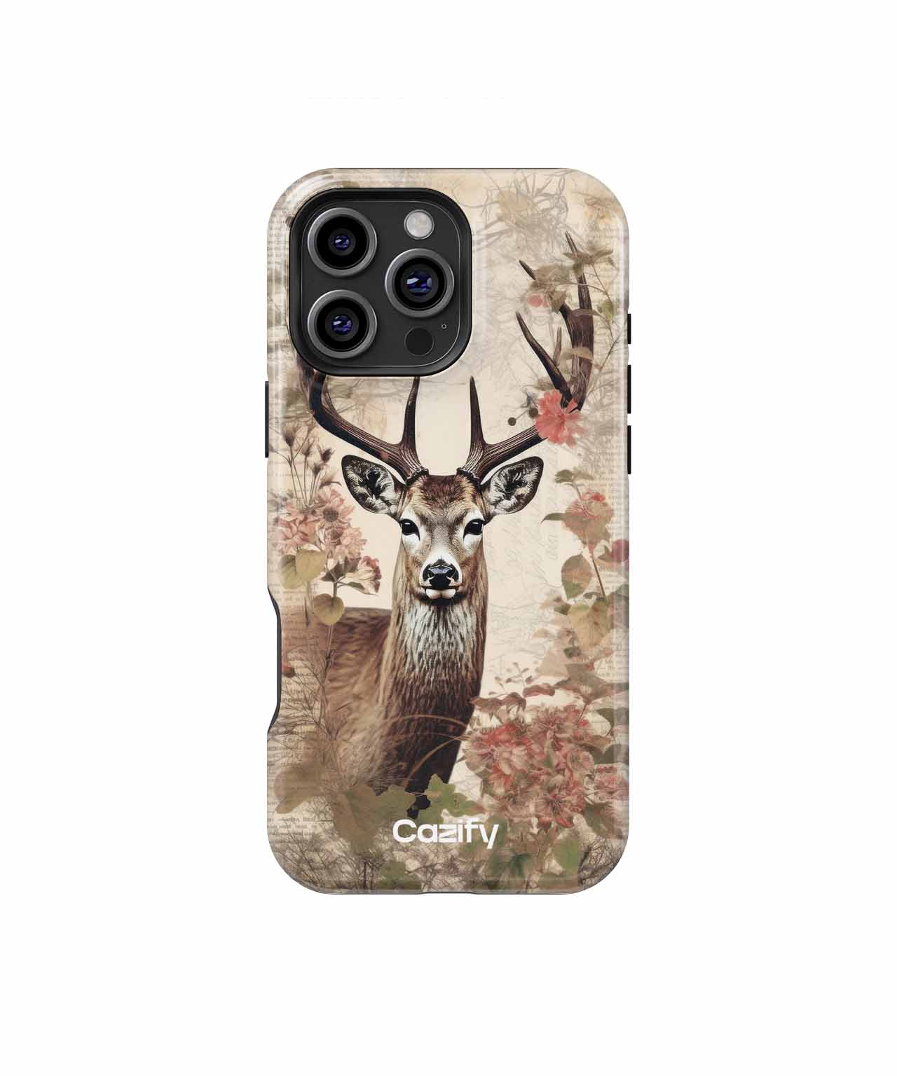 Majestic Stag Surrounded by Flowers iPhone case Case Cazify - Delivery Canada