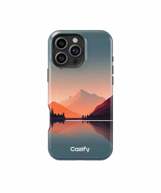 Majestic Sunset Over Tranquil Lake iPhone case Case Cazify - Delivery Canada