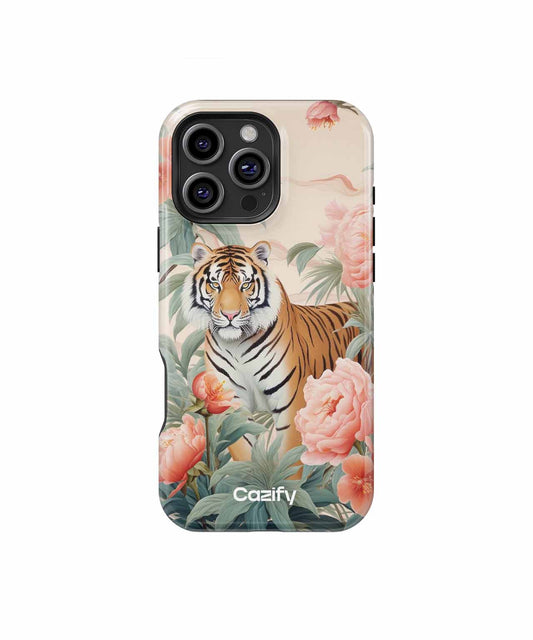 Majestic Tiger in Blooming Paradise iPhone case Case Cazify - Delivery Canada