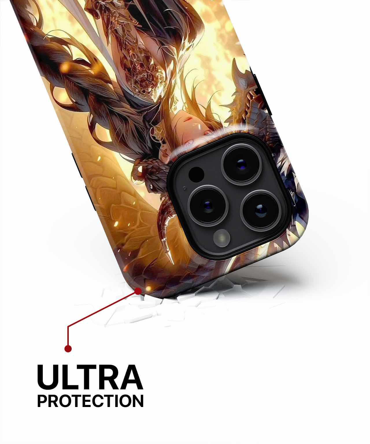Majestic Warrior and Fiery Dragon iPhone case Case Cazify - Delivery Canada