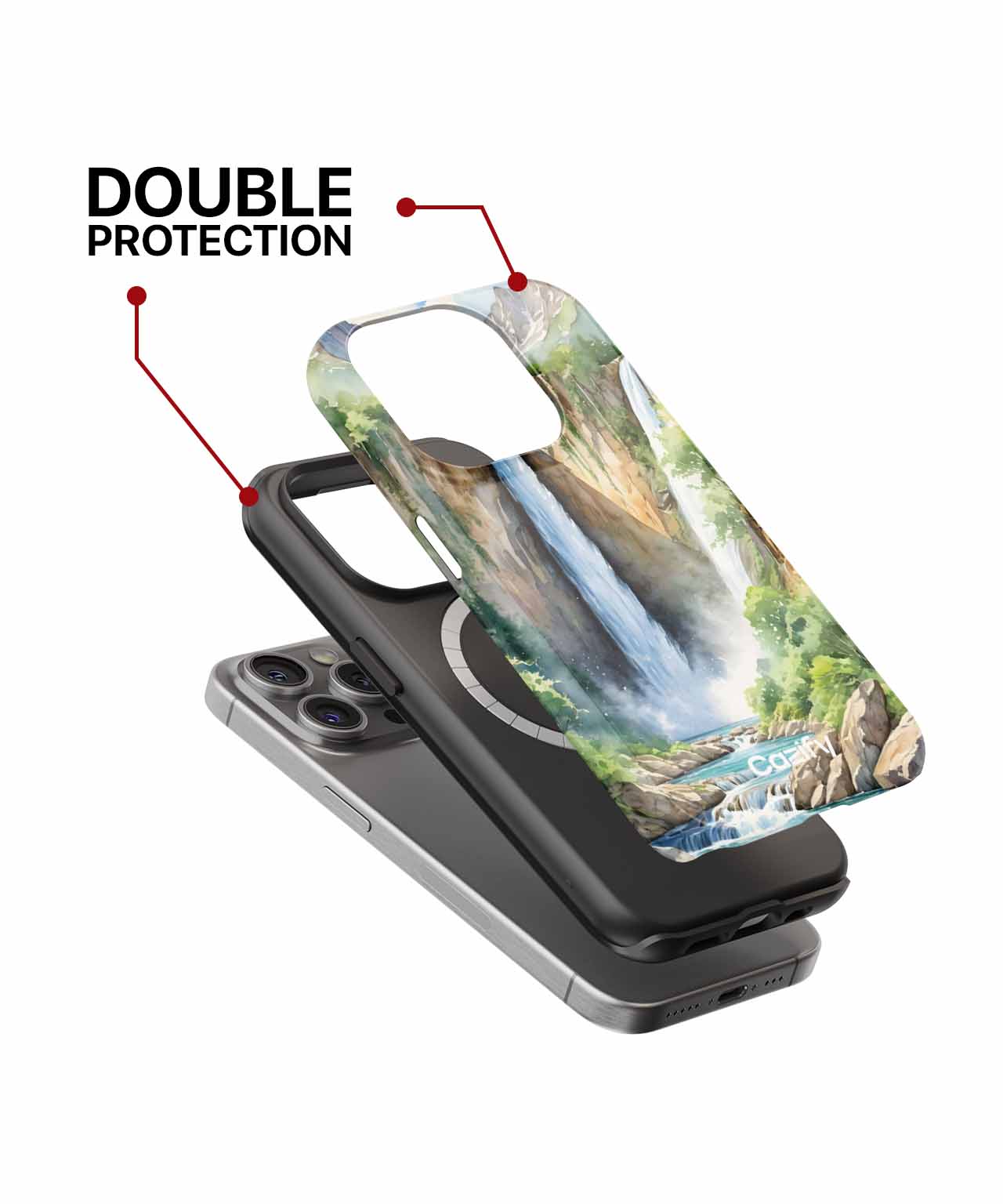 Majestic Waterfall Adventure Awaits iPhone case Case Cazify - Delivery Canada