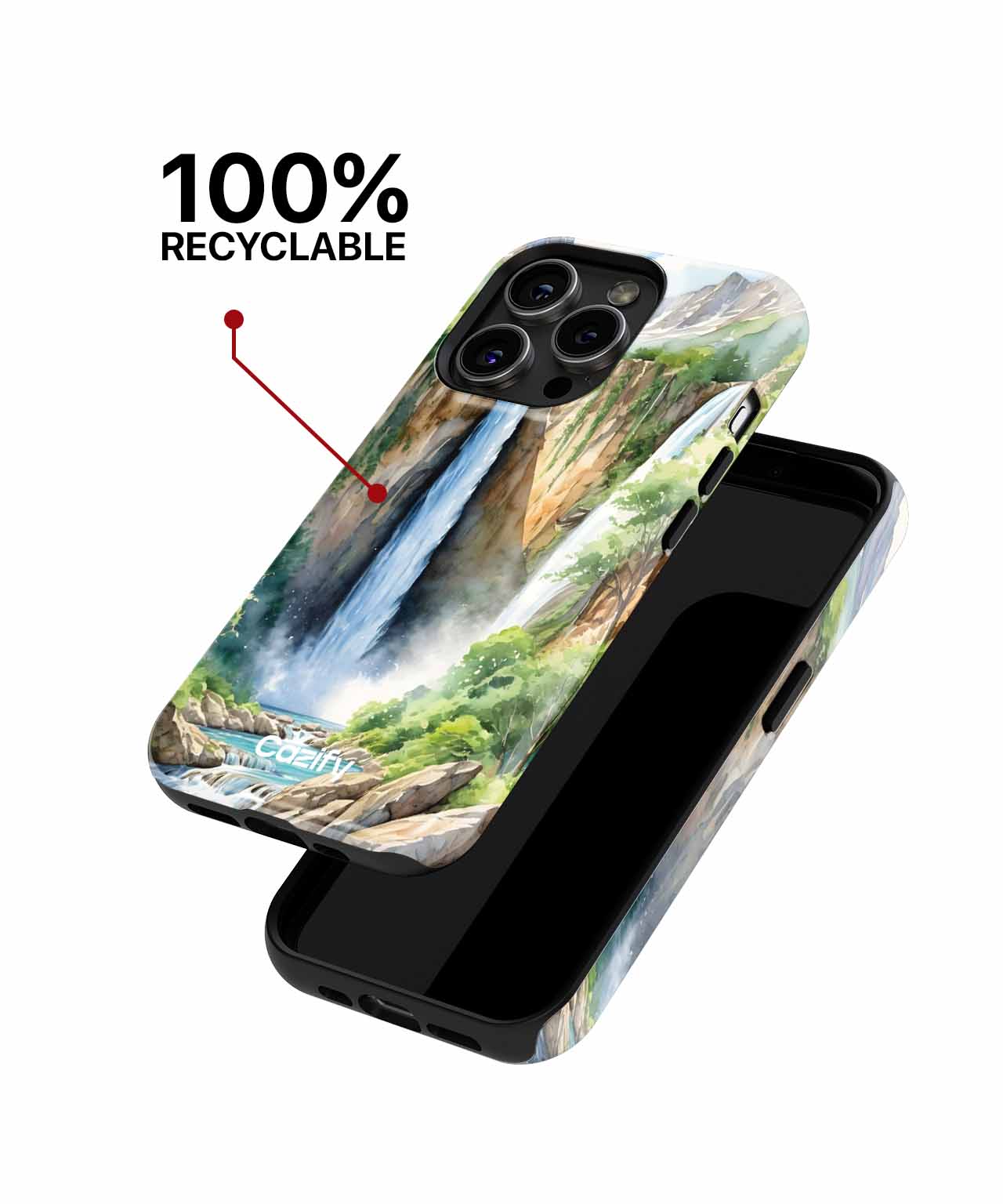 Majestic Waterfall Adventure Awaits iPhone case Case Cazify - Delivery Canada