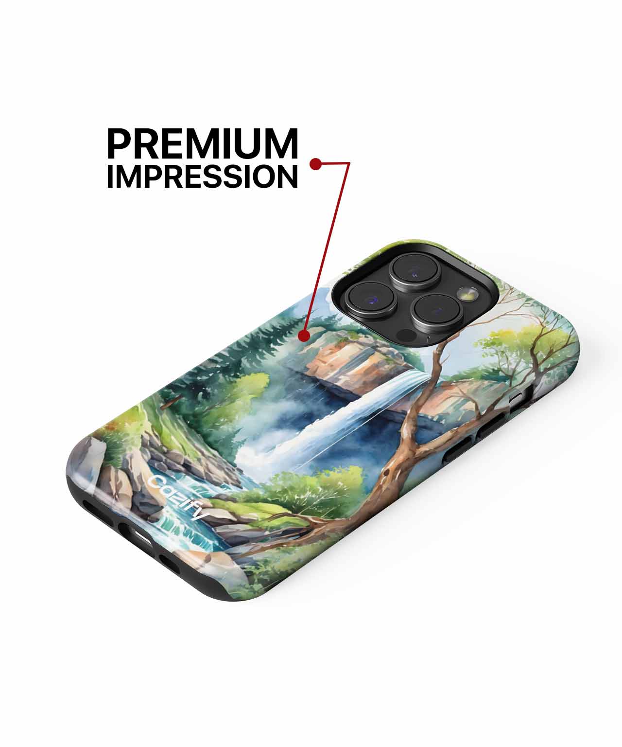 Majestic Waterfall Adventure iPhone case Case Cazify - Delivery Canada