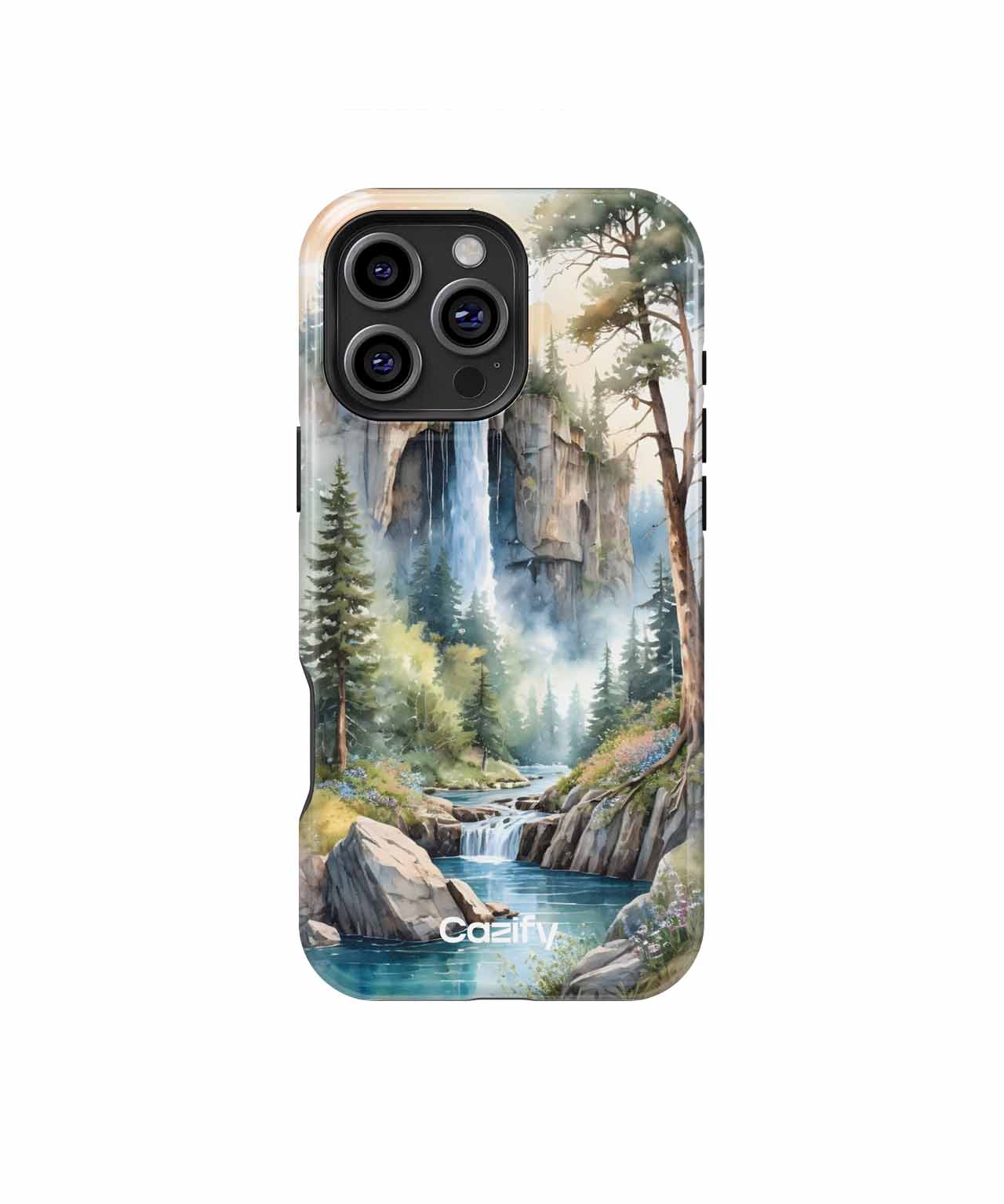 Majestic Waterfall in a Forest Wonderland iPhone case Case Cazify - Delivery Canada