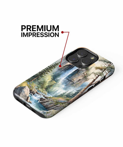 Majestic Waterfall in a Forest Wonderland iPhone case Case Cazify - Delivery Canada