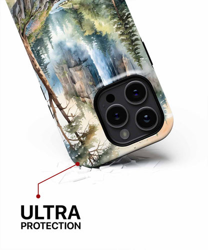 Majestic Waterfall in a Forest Wonderland iPhone case Case Cazify - Delivery Canada