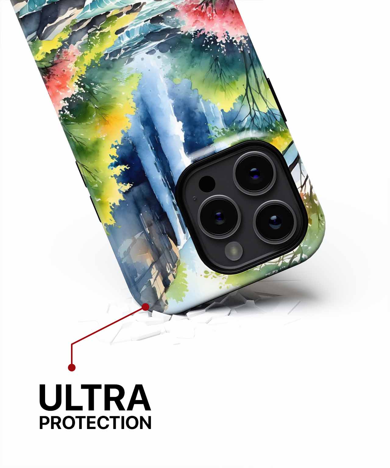 Majestic waterfall serenading lush blooms iPhone case Case Cazify - Delivery Canada