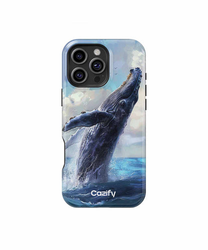 Majestic Whale Leaping in Splendor iPhone case Case Cazify - Delivery Canada
