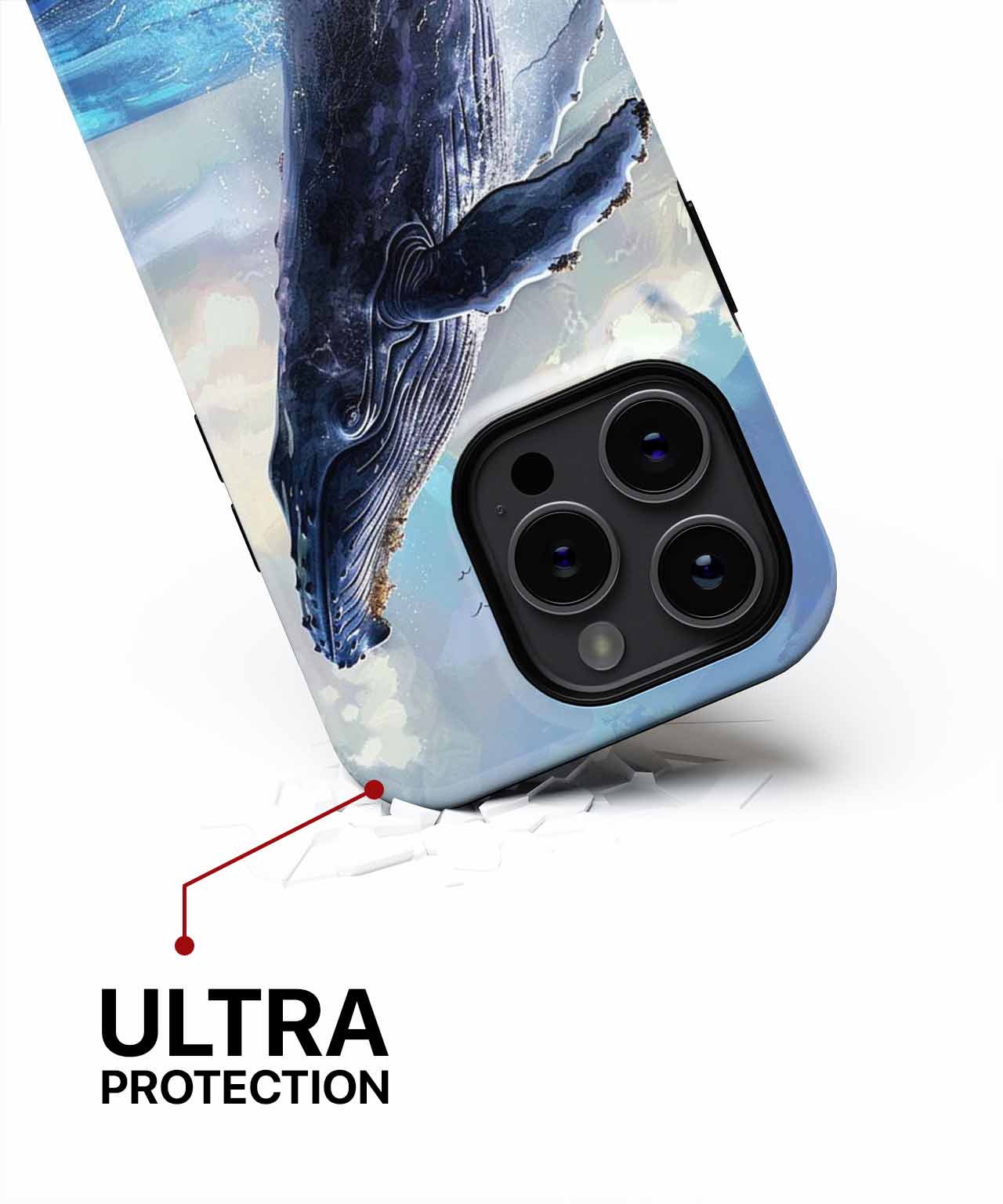 Majestic Whale Leaping in Splendor iPhone case Case Cazify - Delivery Canada