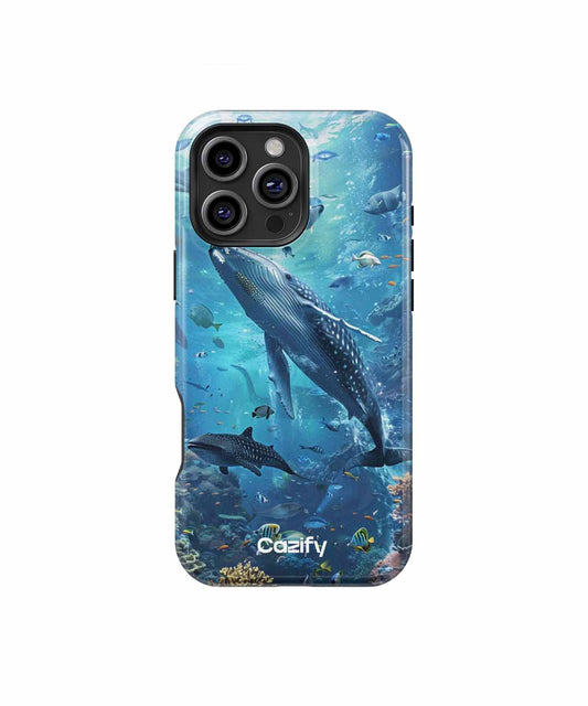 Majestic Whale Swimming in Ocean Wonderland iPhone case Case Cazify - Delivery Canada
