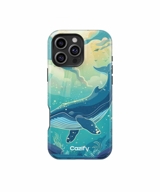 Majestic Whale Swimming Through Blue Waters iPhone case Case Cazify - Delivery Canada